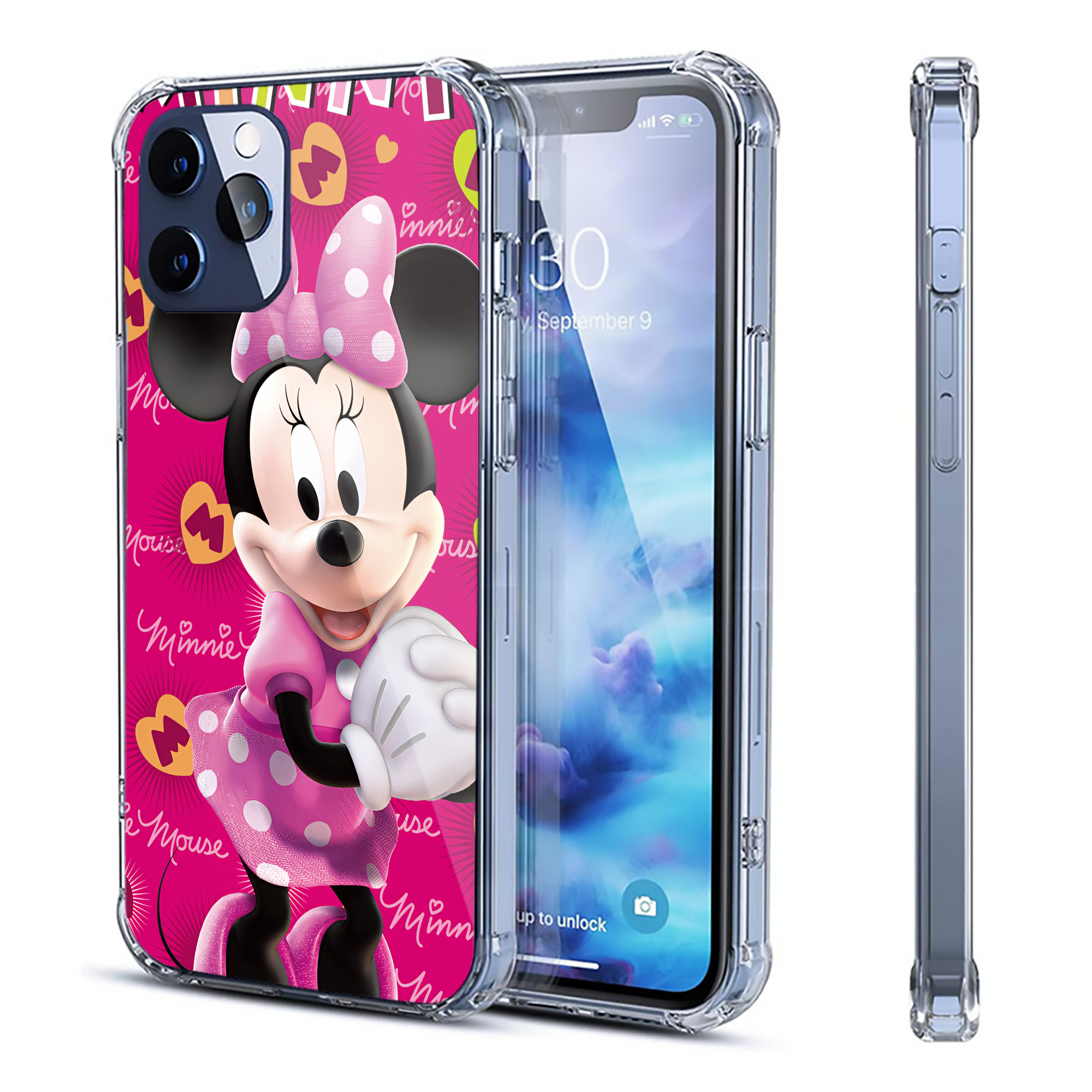 ミッキーマウス Mickey Mouse 【iPhone 12シリーズ対応】透明スマホケース（クリアソフトケース）